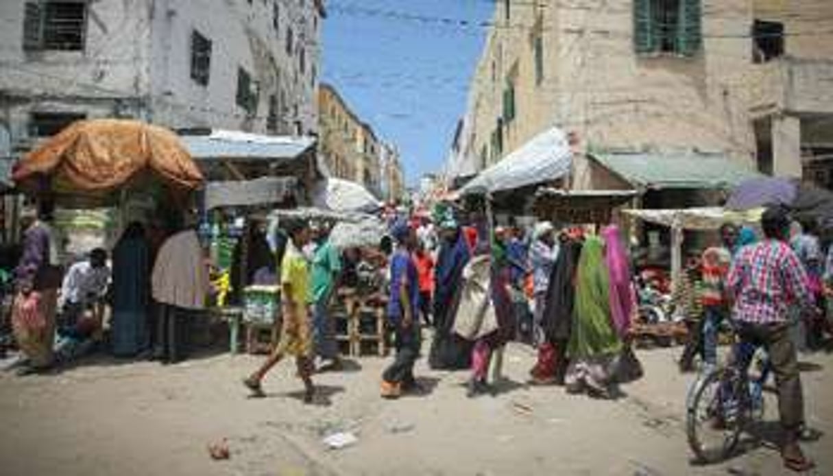 Une rue de Mogadiscio, en Somalie. © AFP