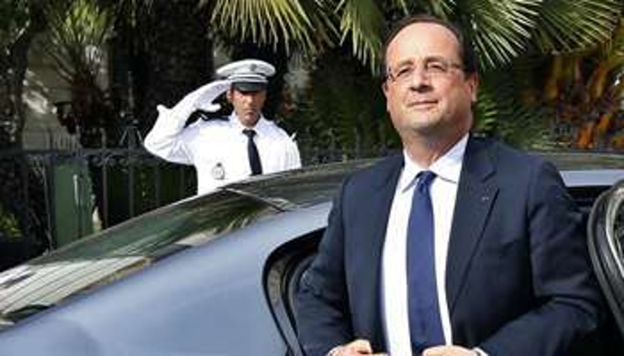 François Hollande arrive aux Jeux de la Francophonie, le 7 septembre 2013, à Nice. © AFP