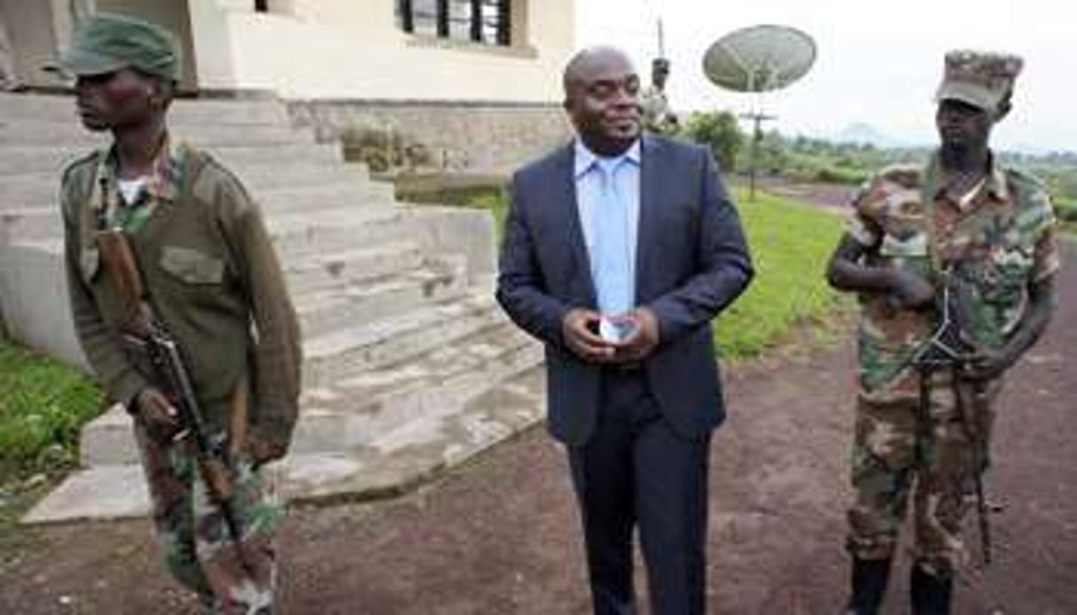 Le chef du M23, Bertrand Bisimwa, le 26 avril 2013 dans l’est de la RDC. © AFP
