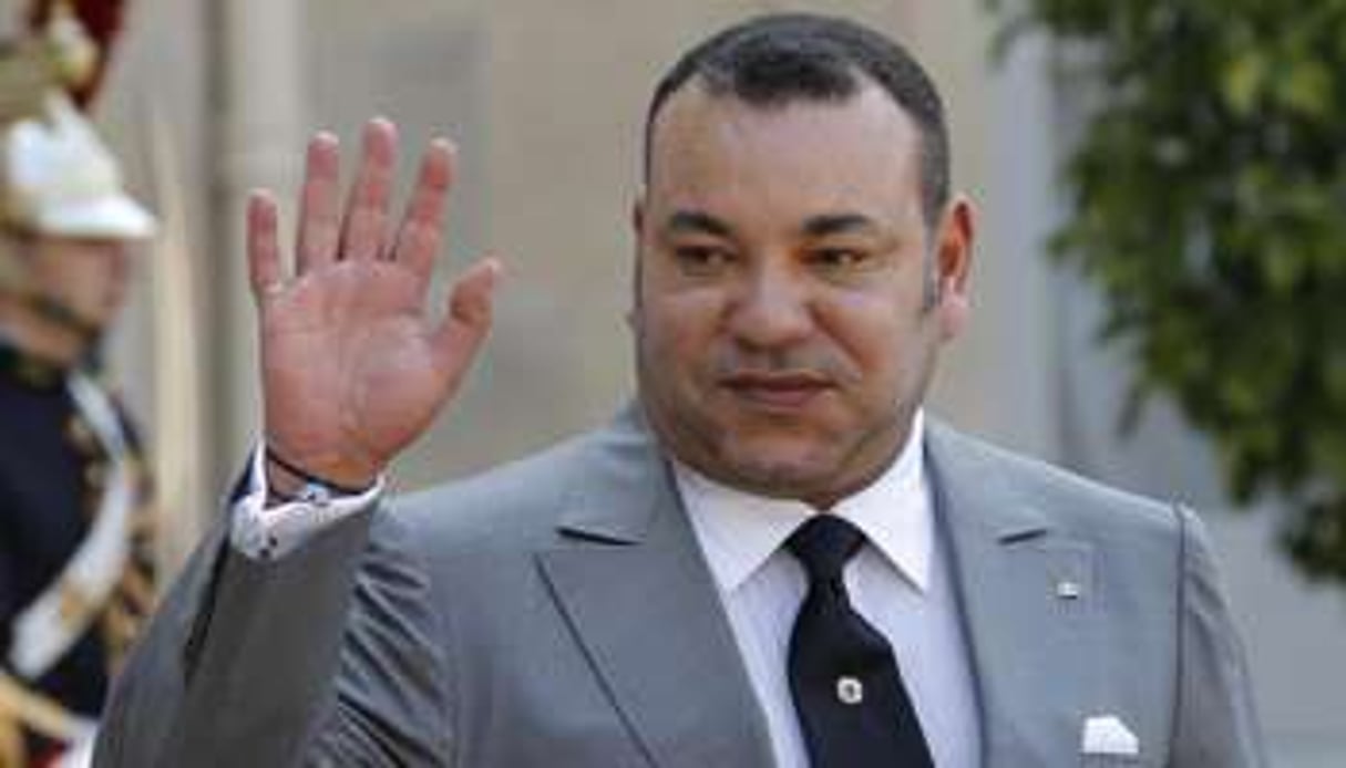 Mohammed VI, à Paris, lors d’une visite officielle le 24 mai 2012. © AFP