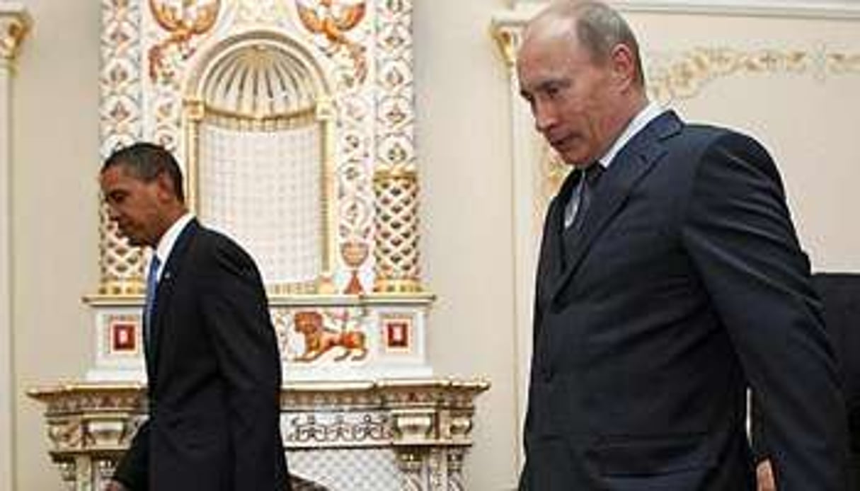 Barack Obama et Vladimir Poutine, lors du sommet du G20, début septembre à Moscou. © AFP