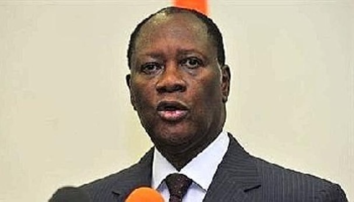Le président ivoirien Alassane Ouattara. Le montant de la dette devait être converti en financement de projets de développement. © AFP