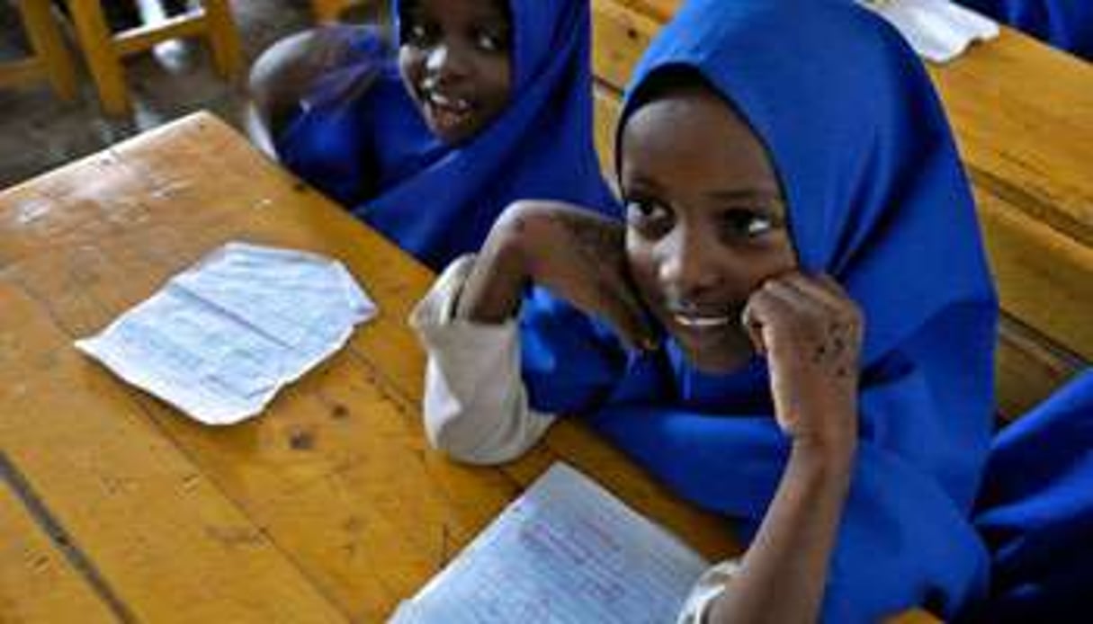 Des écolière somaliennes à Mogadiscio en 2010. © AFP
