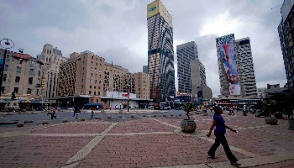 Johannesburg, la capitale économique sud-africaine. MMI Holdings a été créé en 2010 suite à la fusion de Momentum et Metropolitan Holdings. DR
