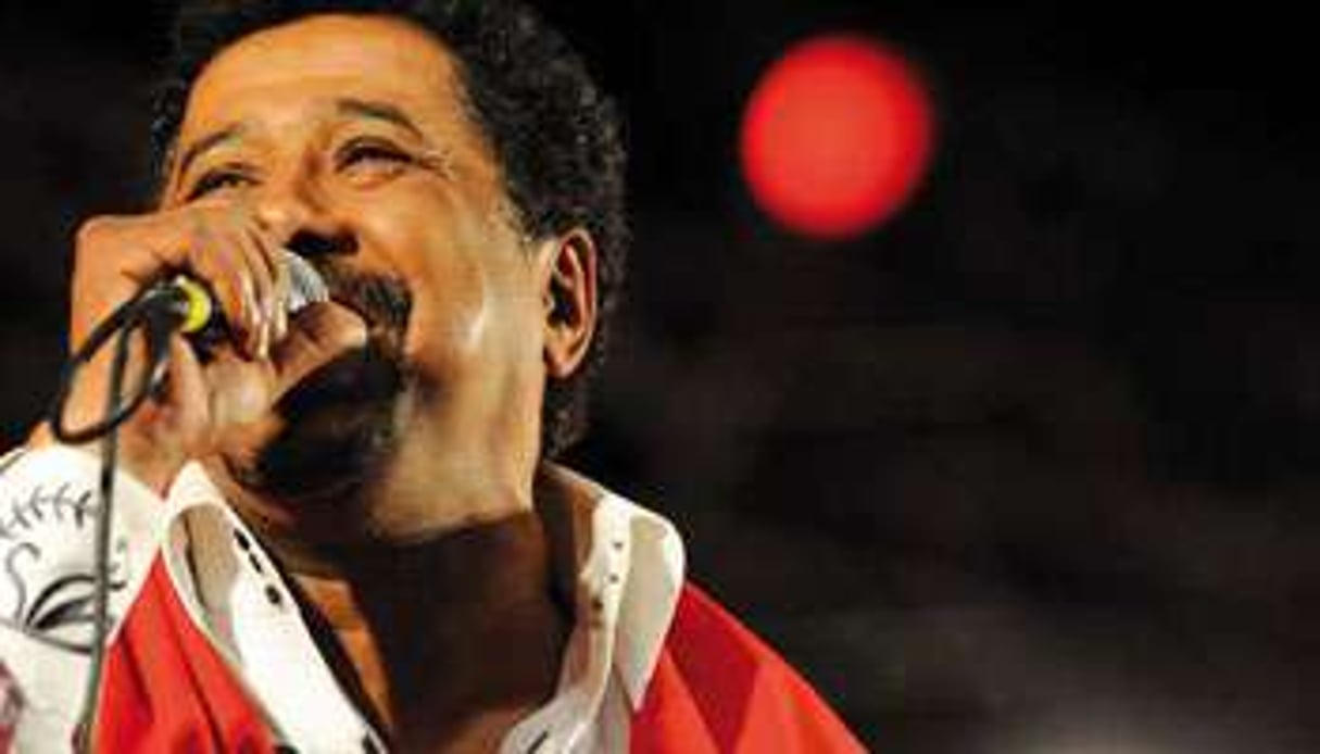 Le chanteur, néo-Marocain, Khaled. © AFP