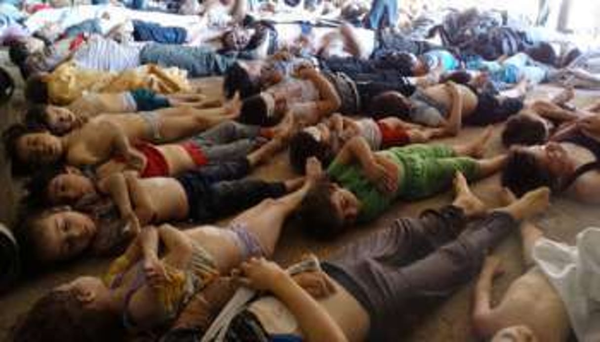Images diffusées par l’opposition syrienne des victimes de l’attaque à l’arme chimique du 21 août © AFP