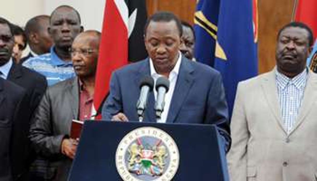 Le président kényan, Uhuru Kenyatta, à Nairobi, le 22 septembre 2013. © AFP