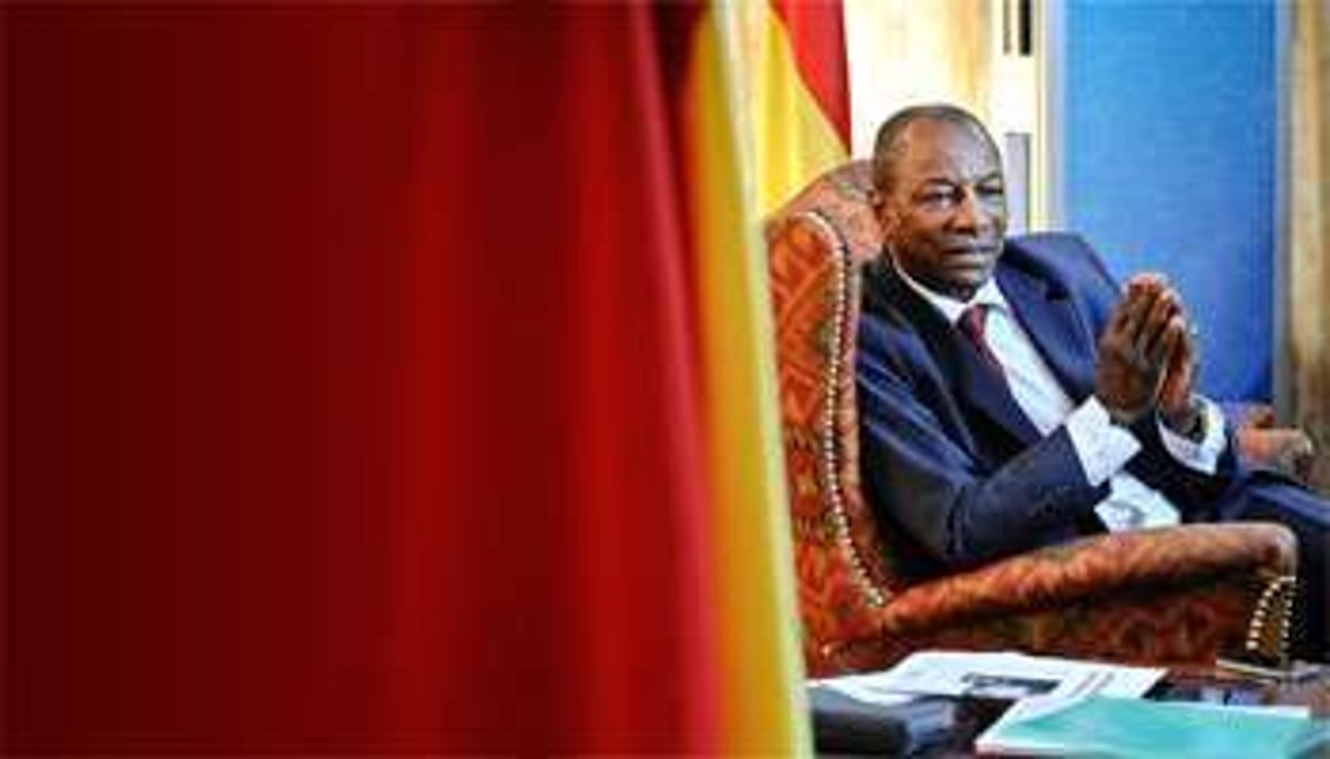 Le président guinéen, Alpha Condé. © Vincent Fournier/J.A.