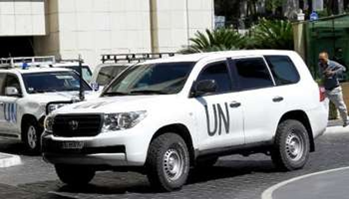 Des experts de l’ONU, le 25 septembre à Damas. © AFP