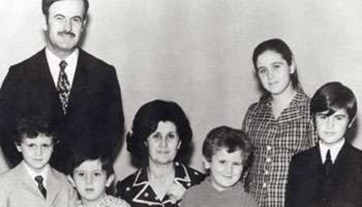 La famille Assad, Annissa au centre. © AAR/SIPA