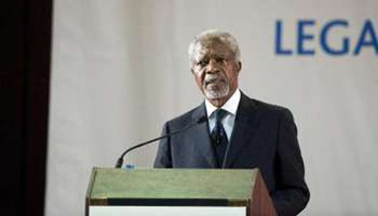L’ancien secrétaire général des Nations unies Kofi Annan, le 7 octobre 2013 en Afrique du Sud. © AFP