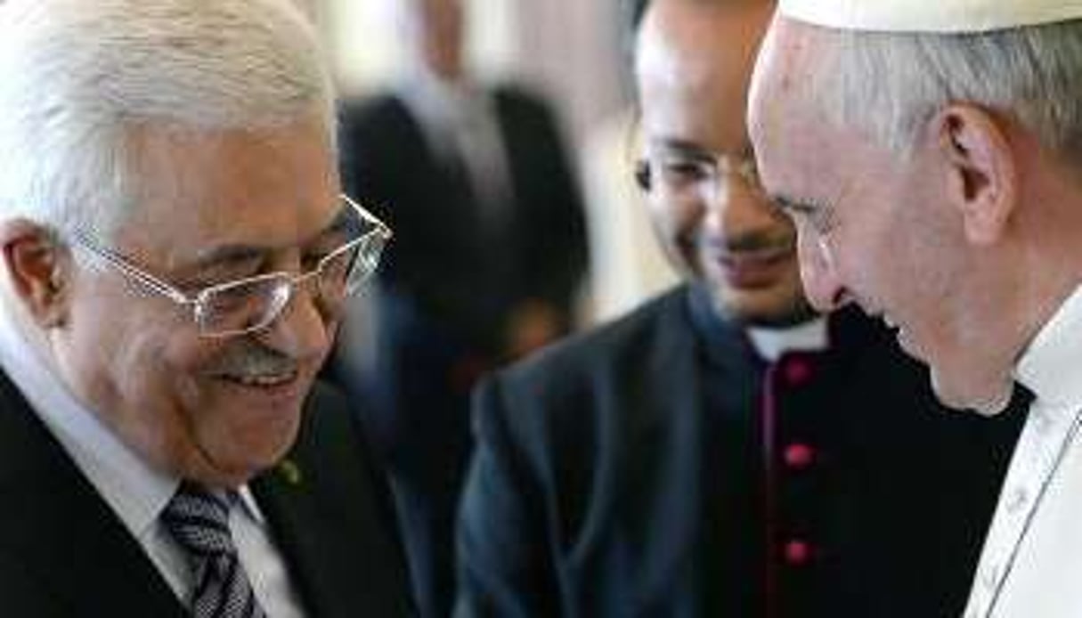 Mahmoud Abbas et le pape François, le 17 octobre. © AFP
