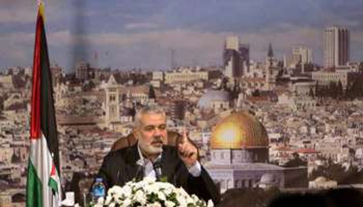 Le chef du gouvernement du Hamas à Gaza, Ismaïl Haniyeh, le 19 octobre 2013 à Gaza. © Mahmud Hams/AFP