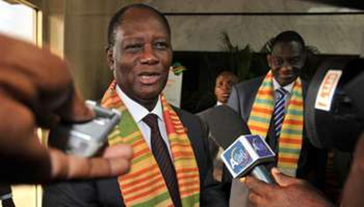 Le président ivoirien, Alassane Ouattara, en décembre 2012. © AFP