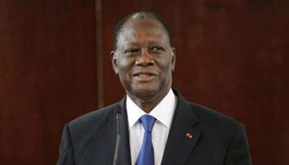 Alassane Ouattara, le 2 mars 2013. © Luc Gnago/Reuters