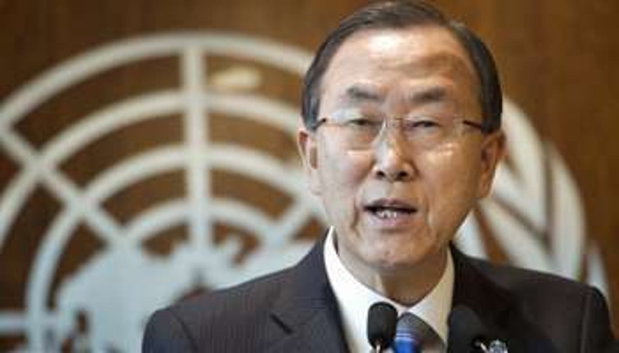 Le secrétaire général de l’ONU, Ban Ki-moon. © AFP