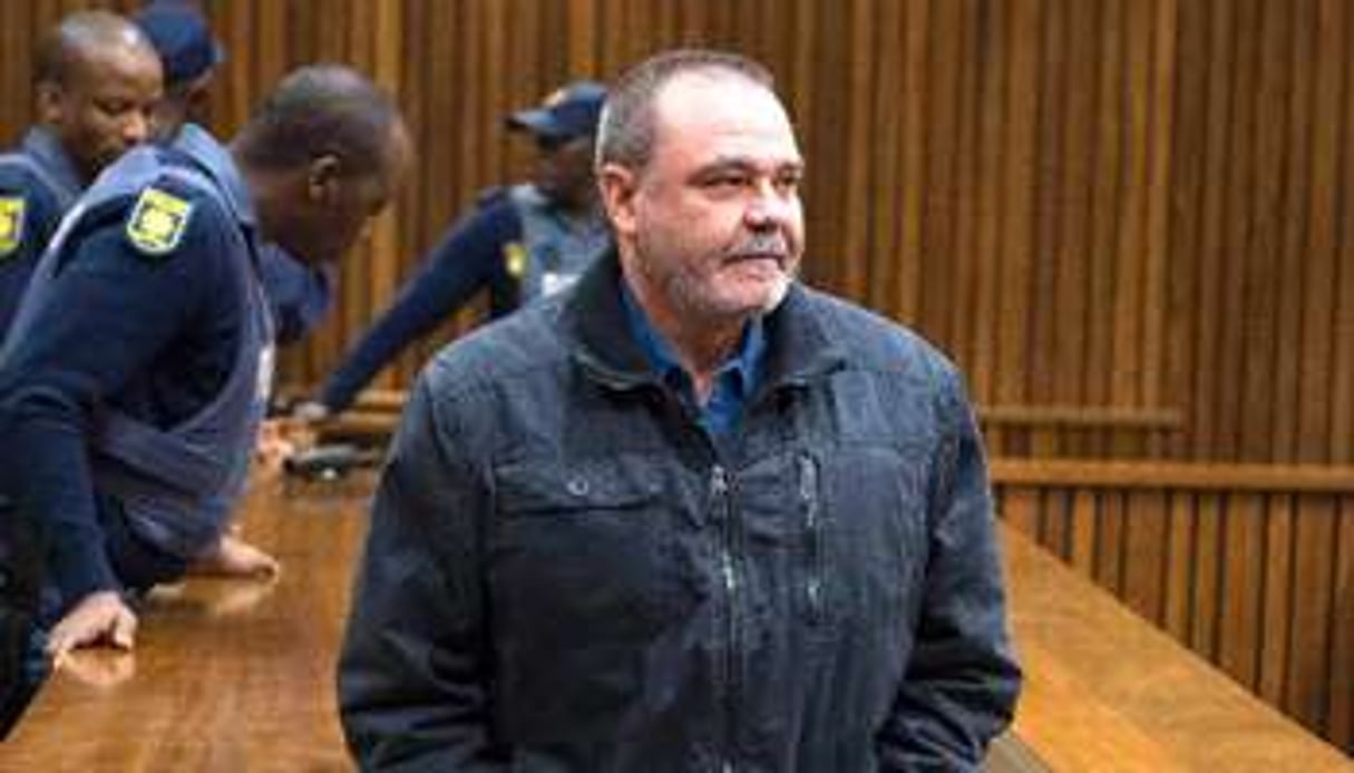 Le cerveau du groupe « Boeremag » Mike du Toit, le 25 juillet 2012 au tribunal de Pretoria. © AFP
