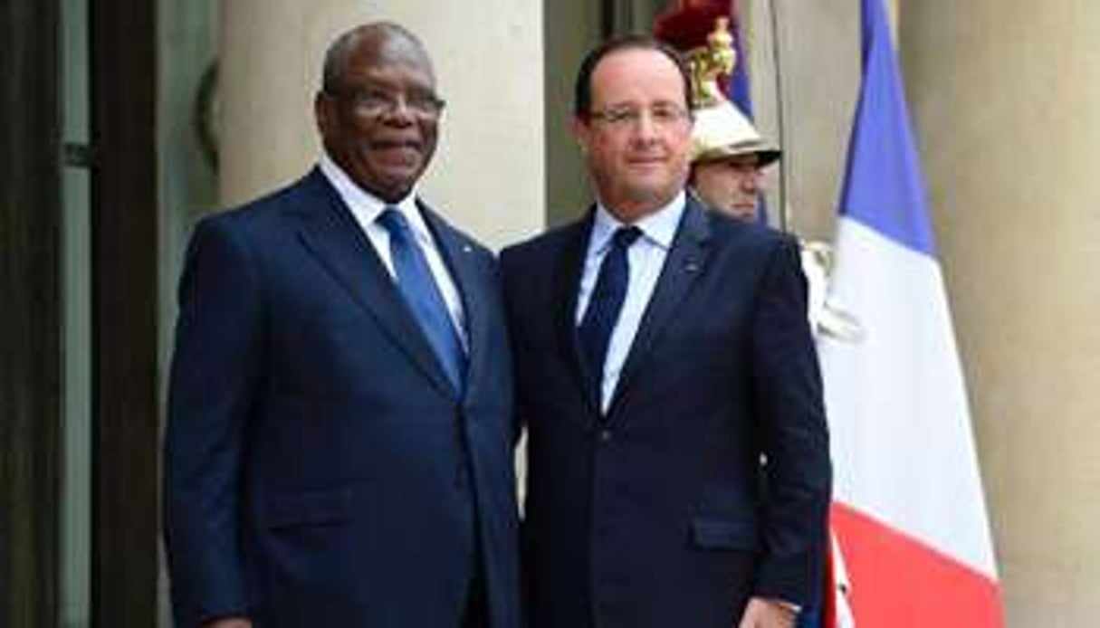 Les présidents français François Hollande et malien Ibrahim Boubacar Keïta, le 1er octobre 2013. © AFP