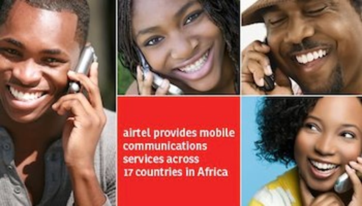 Une publicité d’Artel, qui compte 66 millions de clients en Afrique. © Airtel