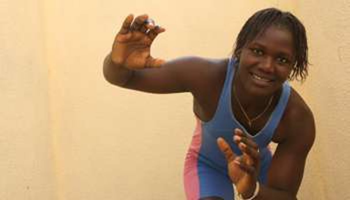 La lutteuse Anta Sambou. © Centre international de lutte associée de Thiès