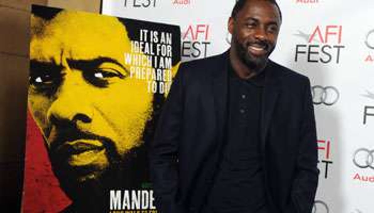 Idris Elba interprète Nelson Mandela dans un film tiré d' »Un long chemin vers la liberté ». © KEVIN WINTER / GETTY IMAGES NORTH AMERICA / AFP