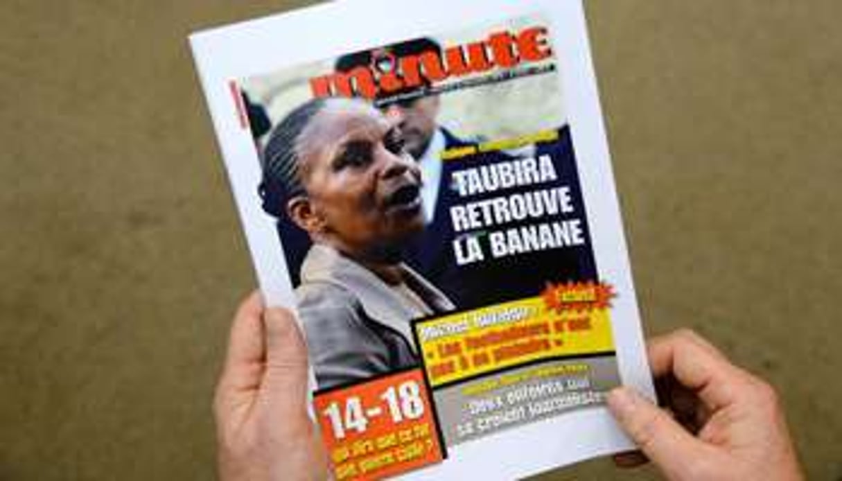 La une de l’hebdomadaire Minute, à paraître le 12 novembre 2013. © AFP