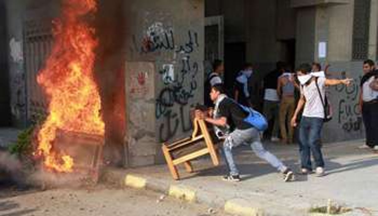 Heurts le 28 octobre 2013 au Caire. © AFP