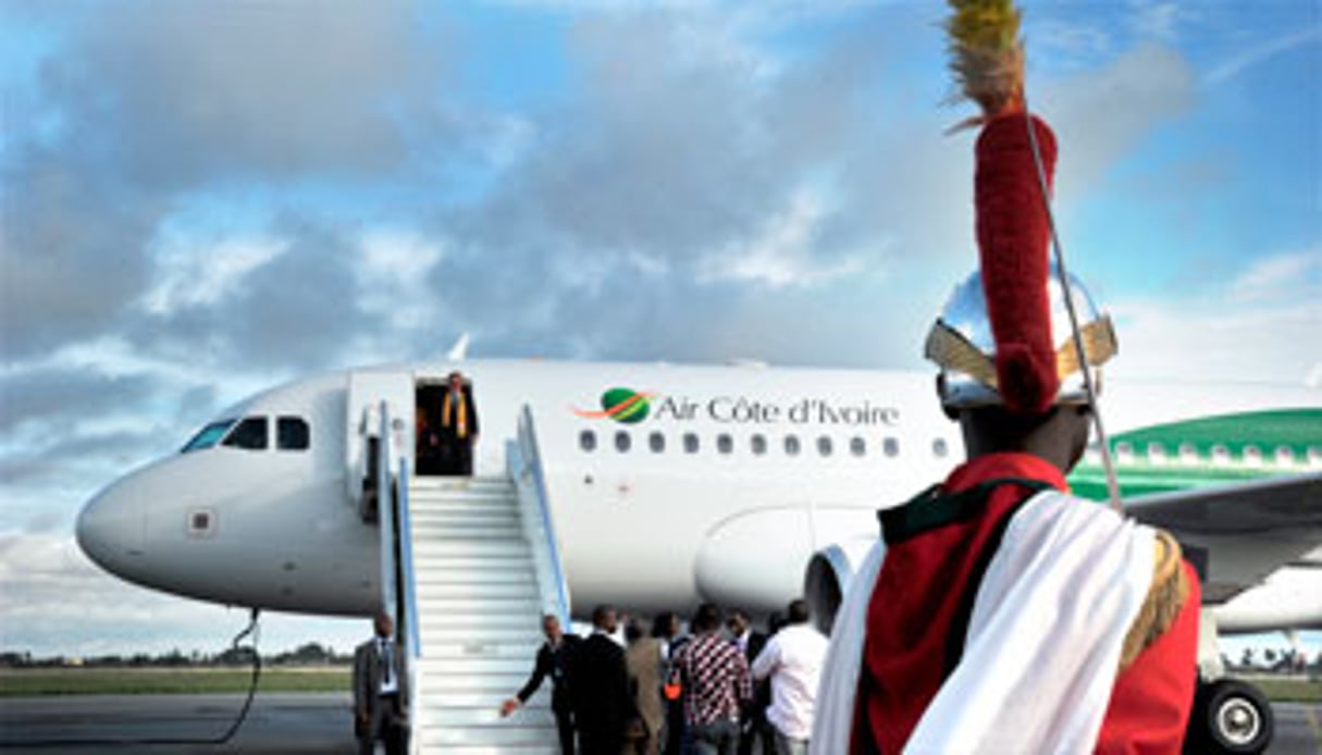 Air Côte d’Ivoire est détenu à 65% par l’État ivoirien. © Issouf Sanongo/AFP
