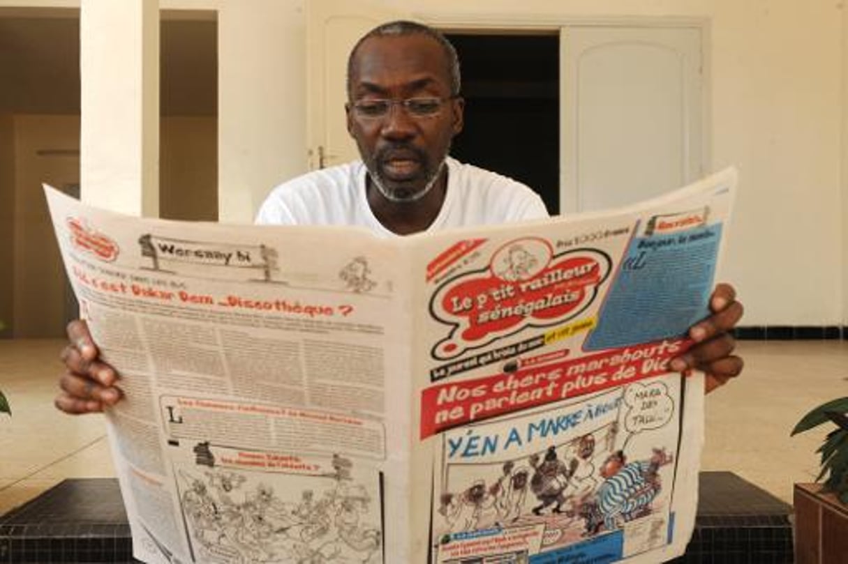 Sénégal: Ibou Fall, « p’tit railleur » et roi de la satire © AFP