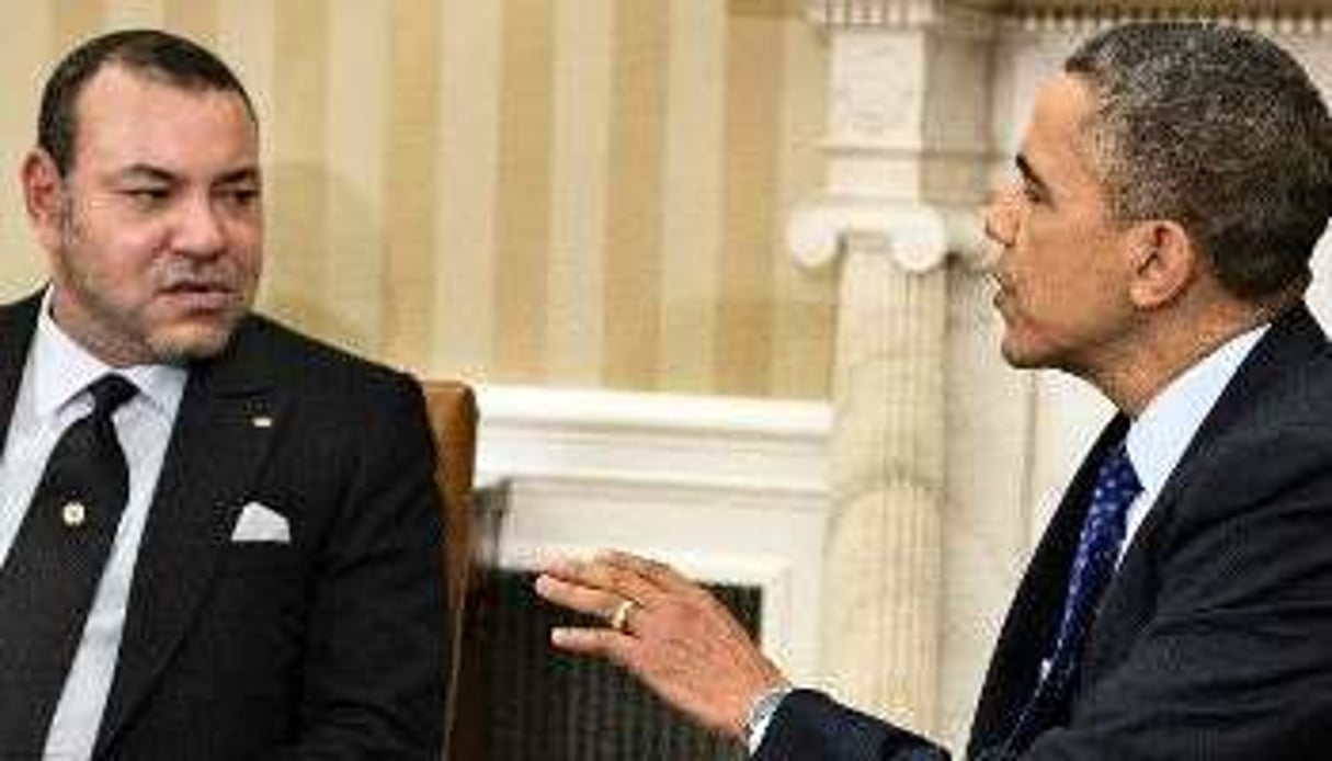 Mohammed VI et le président américain Barack Obama, le 22 novembre à la Maison Blanche. © AFP