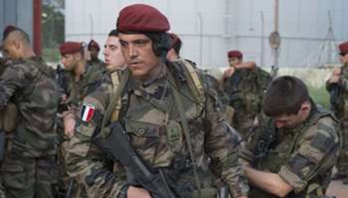 Des soldats français à Bangui en mars 2013. © AFP