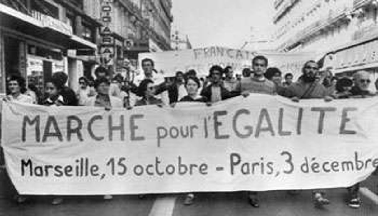 La marche pour l’égalité et contre le racisme de 1983. © P. CIOT / AFP