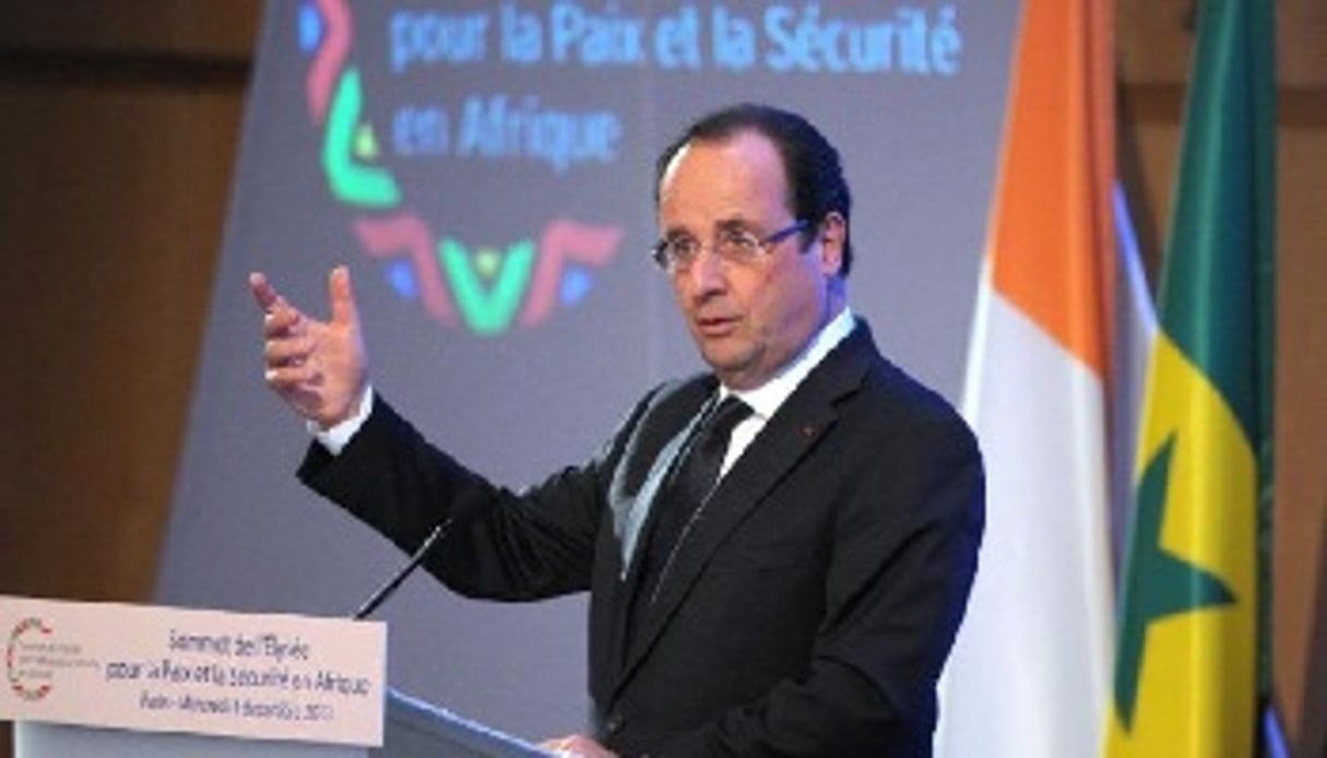 Le président François Hollande à la Conférence économique franco-africaine, le 4 décembre 2013 à Paris. © AFP