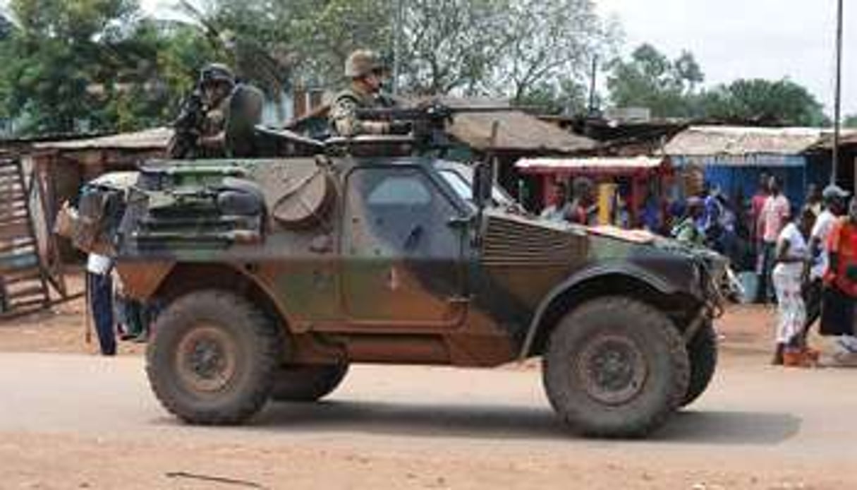 Des militaires français en patrouille à Bangui, le 10 décembre 2013 en Centrafrique. © AFP