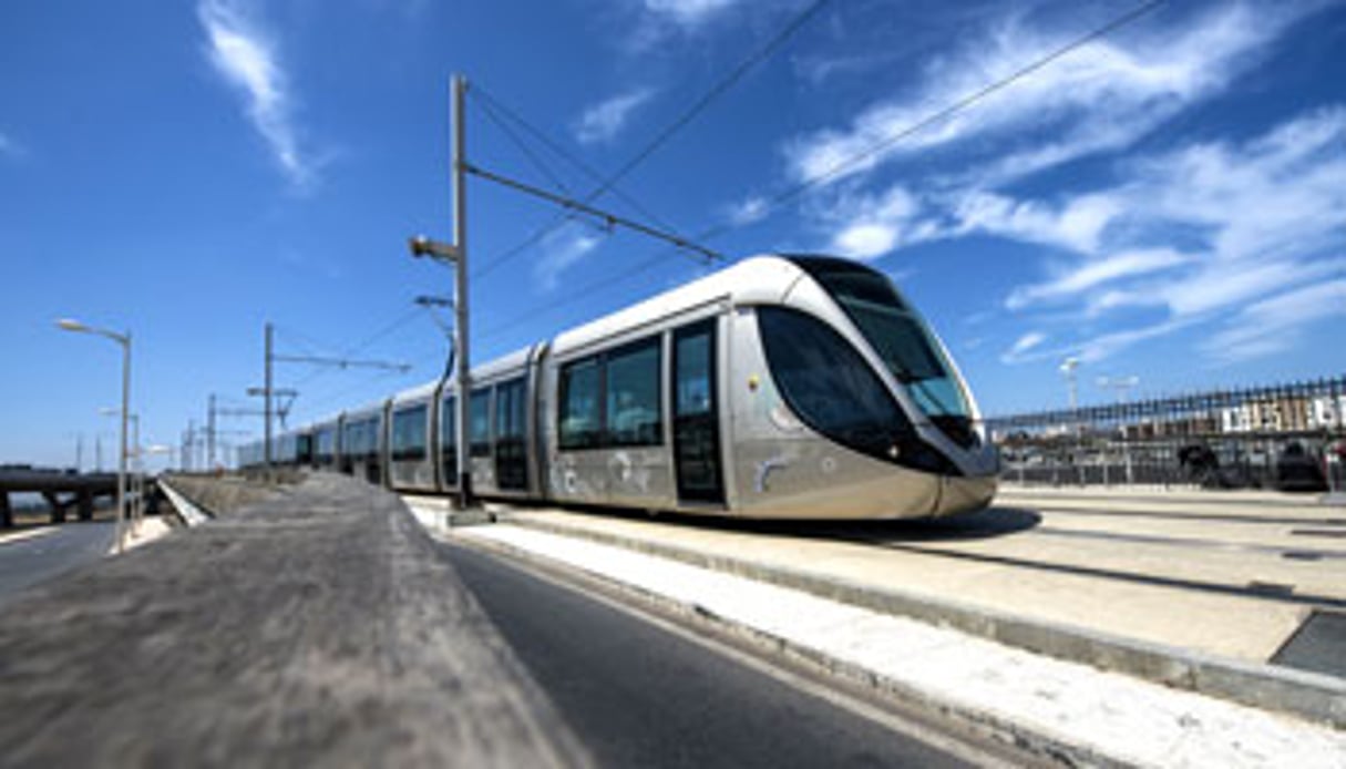 Veolia Transdev exploite le tramway de Rabat-Salé, au Maroc. © Hassan Ouazzani/JA