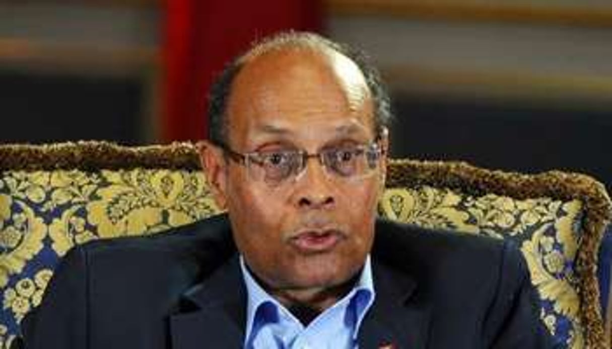 Moncef Marzouki a finalement suivi l’avis de ses conseillers. © Fethi Belaid/AFP