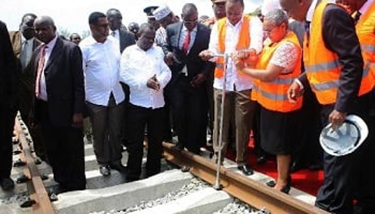 La construction de la nouvelle ligne Nairobi-Mombasa a été confiée à China Road and Bridge Corporation (CRBC) © AFP