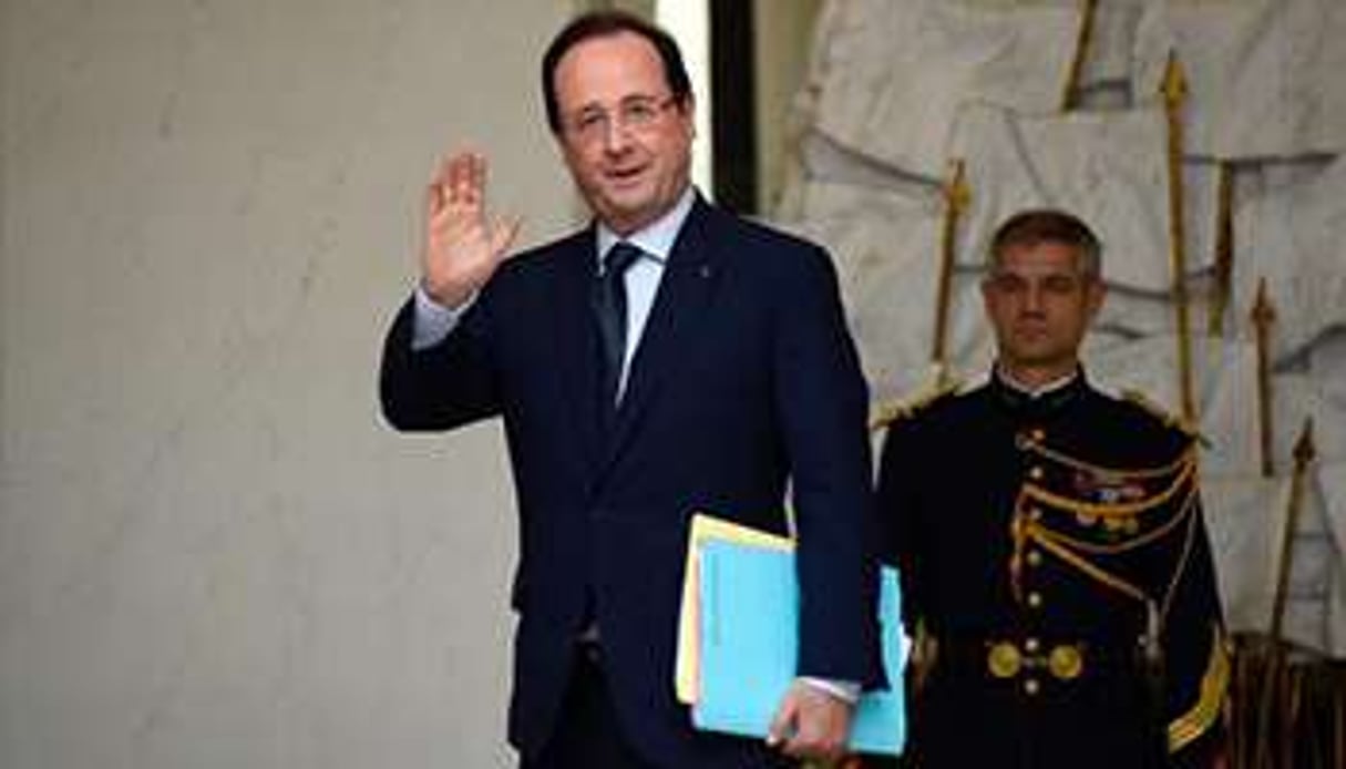 François Hollande, le 23 décembre 2013 au palais de l’Elysée. © AFP