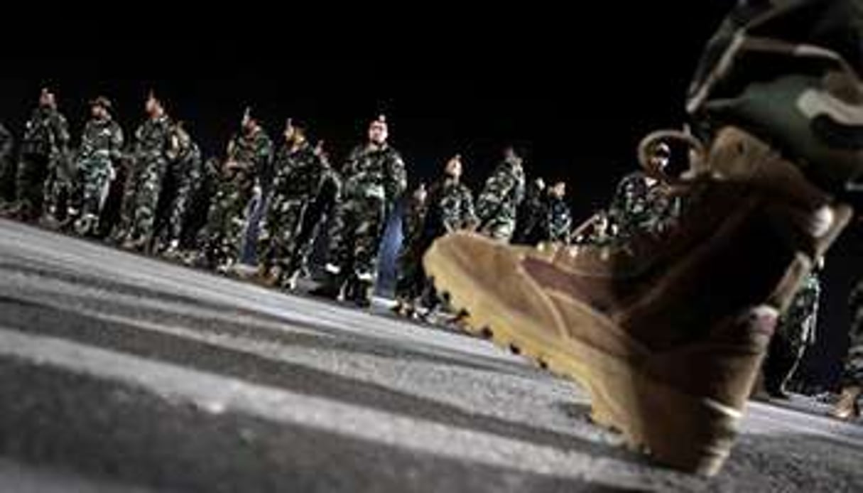 Des troupes de l’armée libyenne. © AFP
