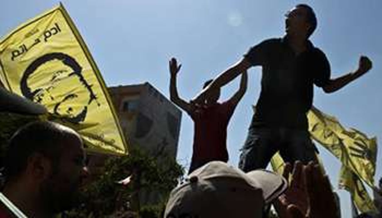 Une manifestation d’étudiants au Caire, le 20 octobre 2013. © AFP