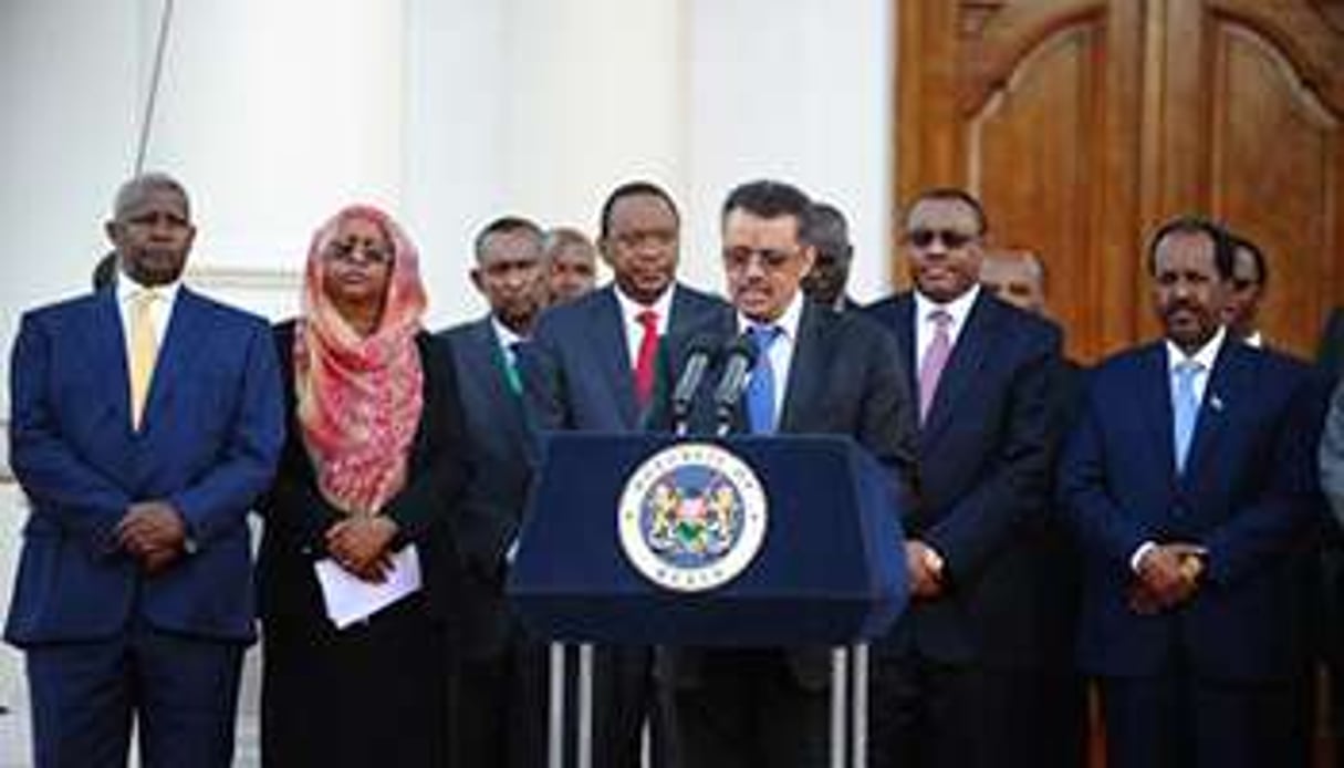 Des responsables de l’Igad, le 27 décembre 2013 à Nairobi. © AFP