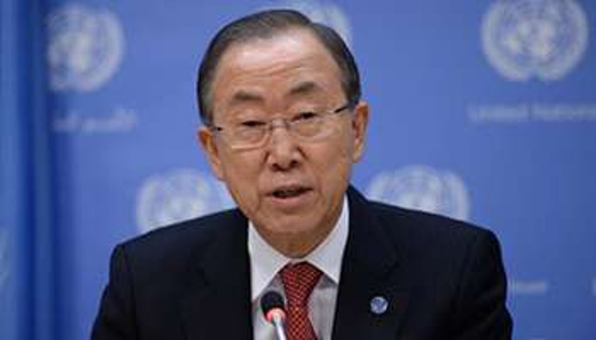 Le secrétaire général de l’ONU, Ban Ki-Moon, le 16 décembre 2013 à New York. © AFP