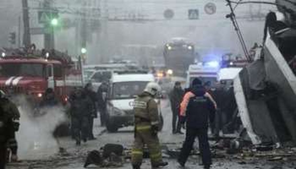 Près du lieu de l’explosion à Volgograd le 30 décembre. © Reuters