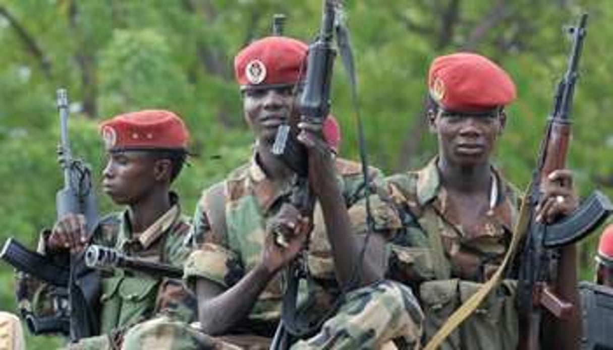Troupes tchadiennes en Centrafrique. © AFP archives/Issouf Sanogo