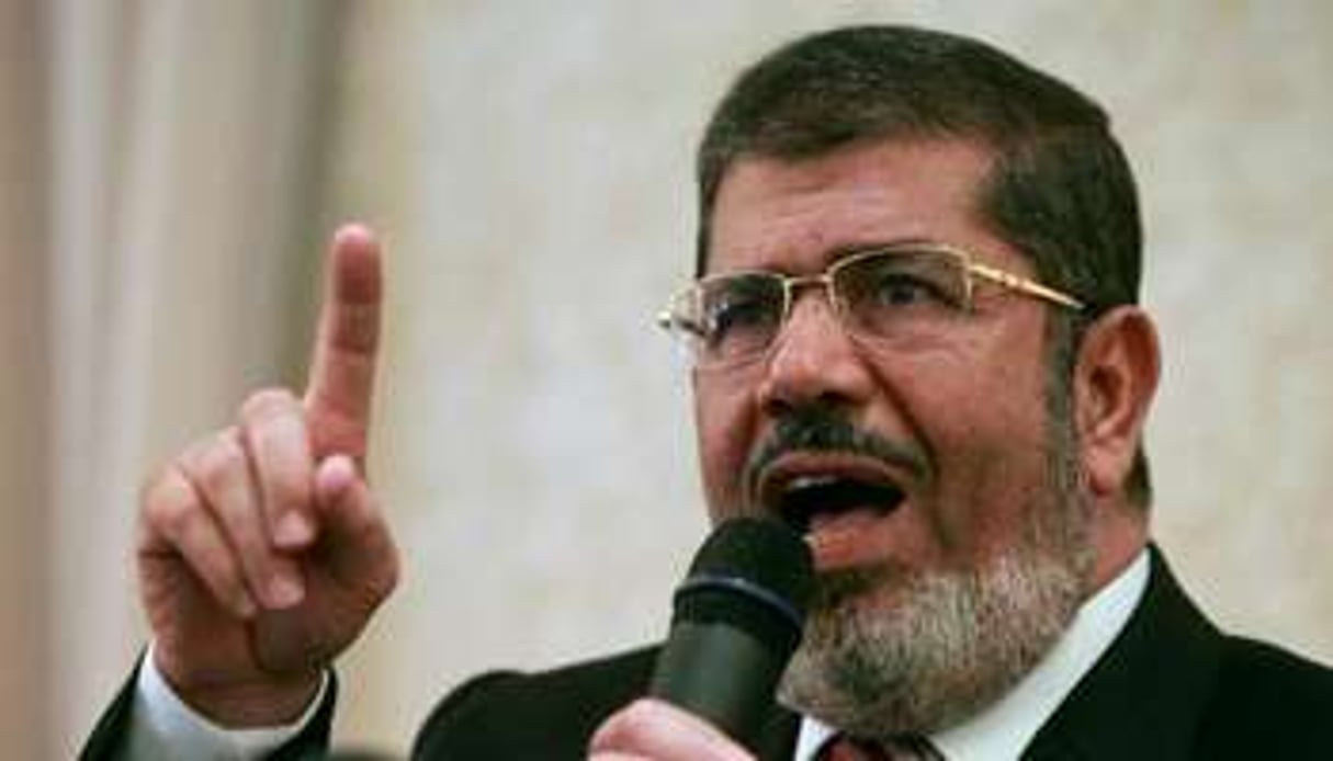 Mohamed Morsi s’exprime lors d’une conférence de presse, le 29 mai 2012 au Caire. © AFP