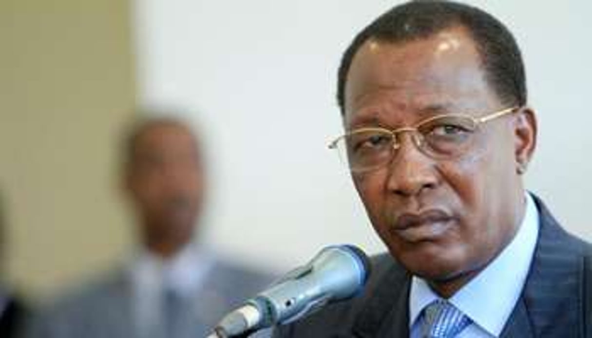 Le président tchadien Idriss Déby Into, à Khartoum le 24 décmebre 2013. © AFP/Asharf Shazly