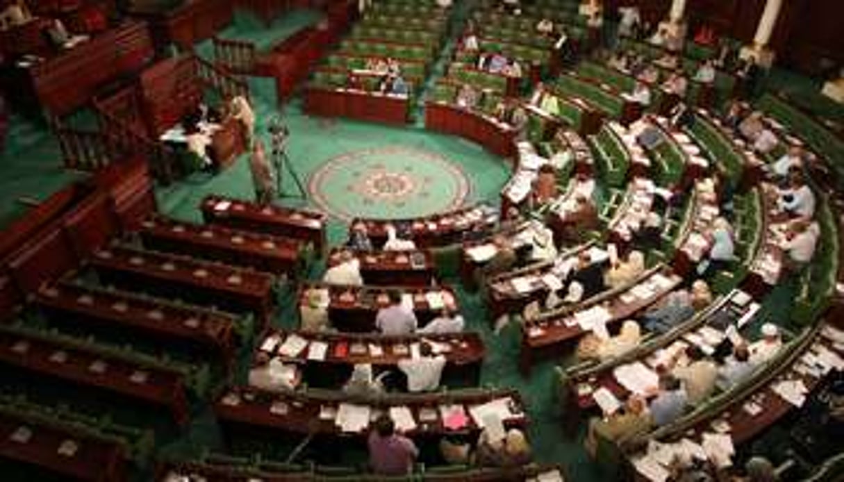 Une séance de la Constituante, dans le palais du Bardo, à Tunis. © AFP