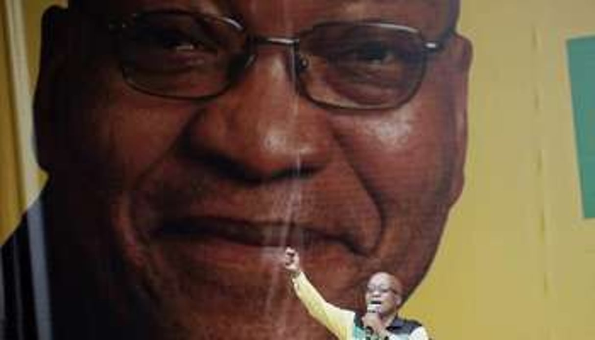 Le président sud-africain Jacob Zuma, le 11 janvier 2014 au stade de Mbombela à Nelspruit. © AFP