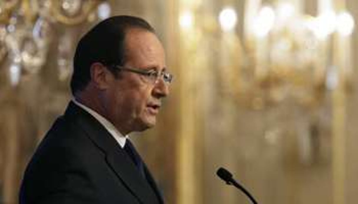 Près de 600 journalistes ont assisté à la conférence de presse de François Hollande. © AFP