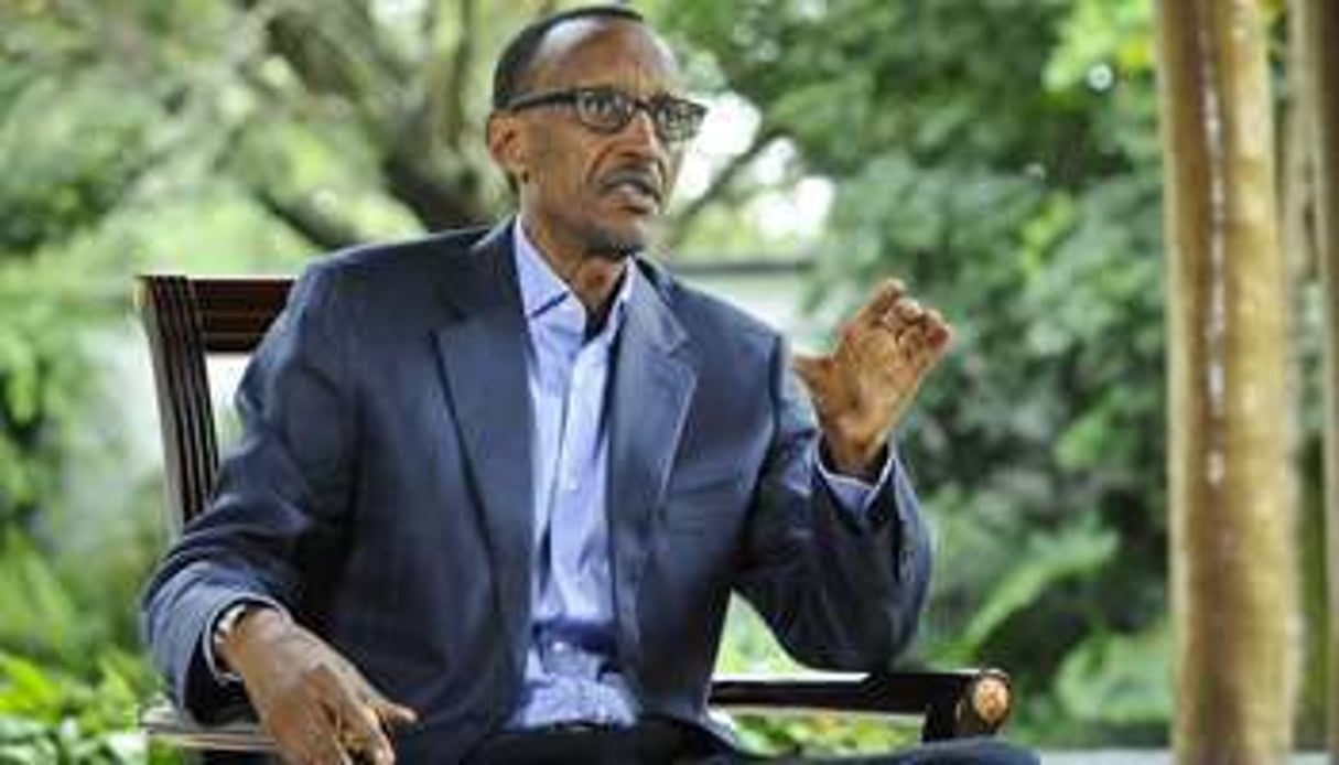 Paul Kagamé à Kigali, le 10 mai 2013. © Vincent Fournier/ J.A.